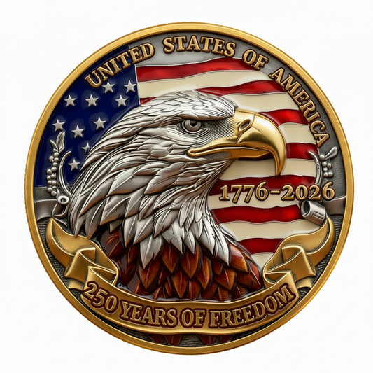 USA 250th Anniversary Commemorative Coin -  (1776-2026)