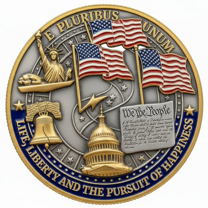 USA 250th Anniversary Commemorative Coin -  (1776-2026)